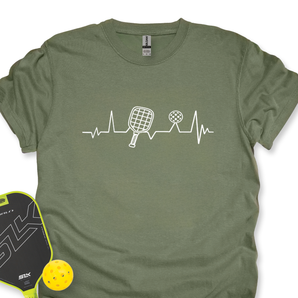 Pickleball Heartbeat T-Shirt - Picklechillz