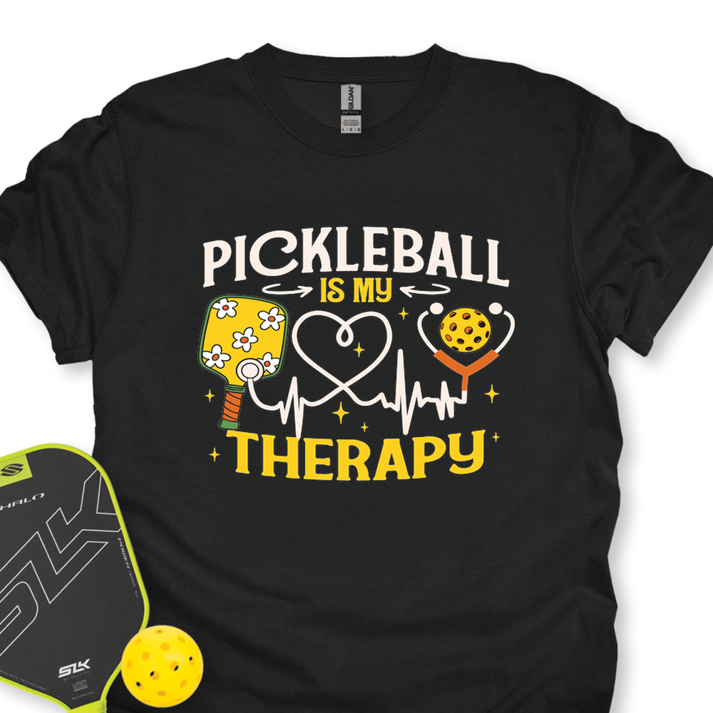 Pickleball Is My Therapy Funny Unisex T-Shirt - Picklechillz