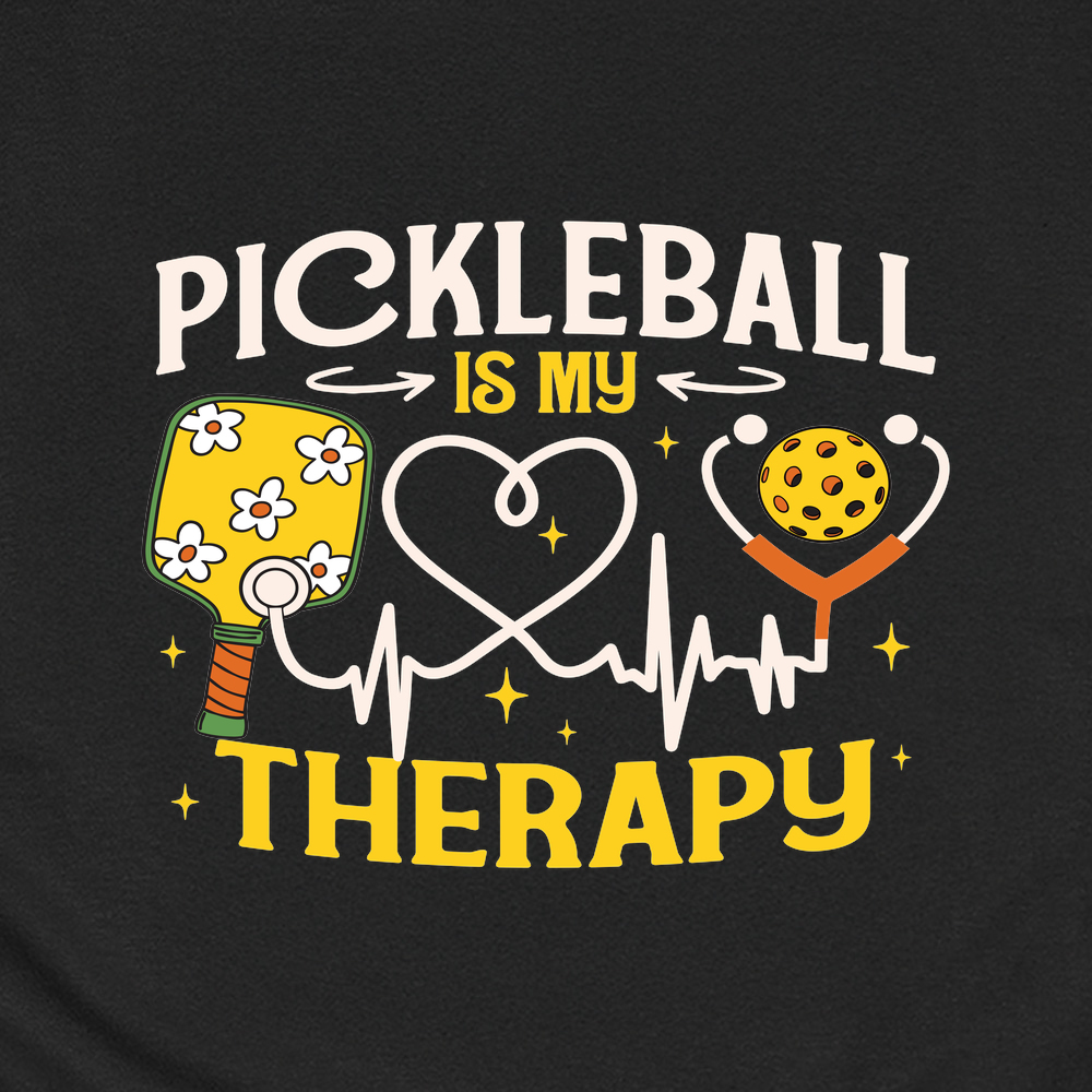 Pickleball Is My Therapy Funny Unisex T-Shirt - Picklechillz