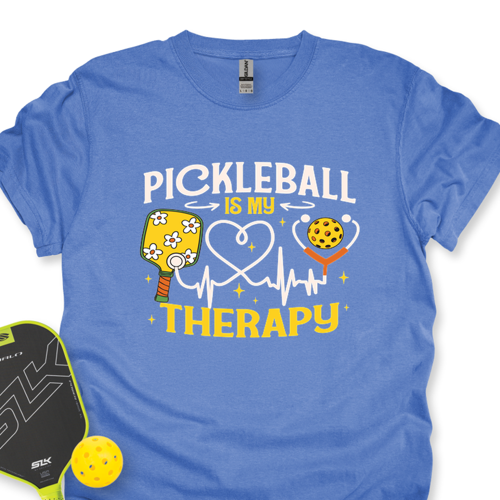 Pickleball Is My Therapy Funny Unisex T-Shirt - Picklechillz