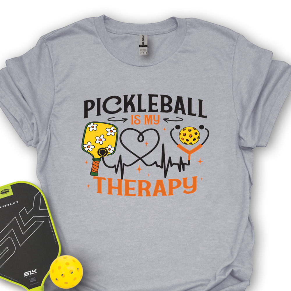 Pickleball Is My Therapy Funny Unisex T-Shirt - Picklechillz
