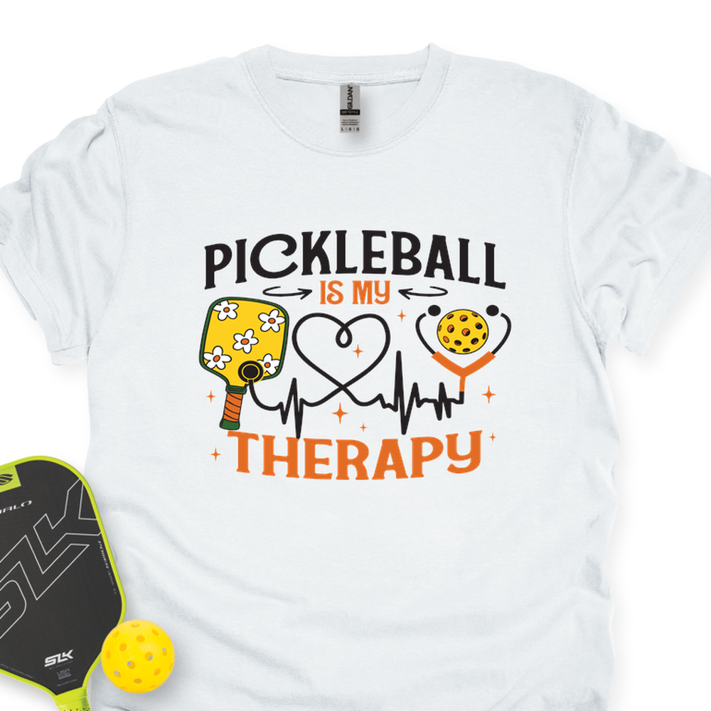 Pickleball Is My Therapy Funny Unisex T-Shirt - Picklechillz