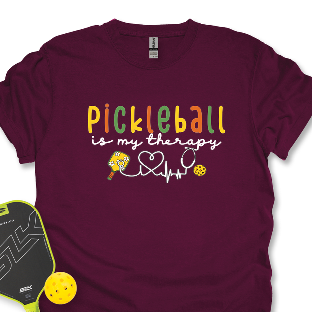 Pickleball Is My Therapy Cute Unisex T-Shirt - Picklechillz
