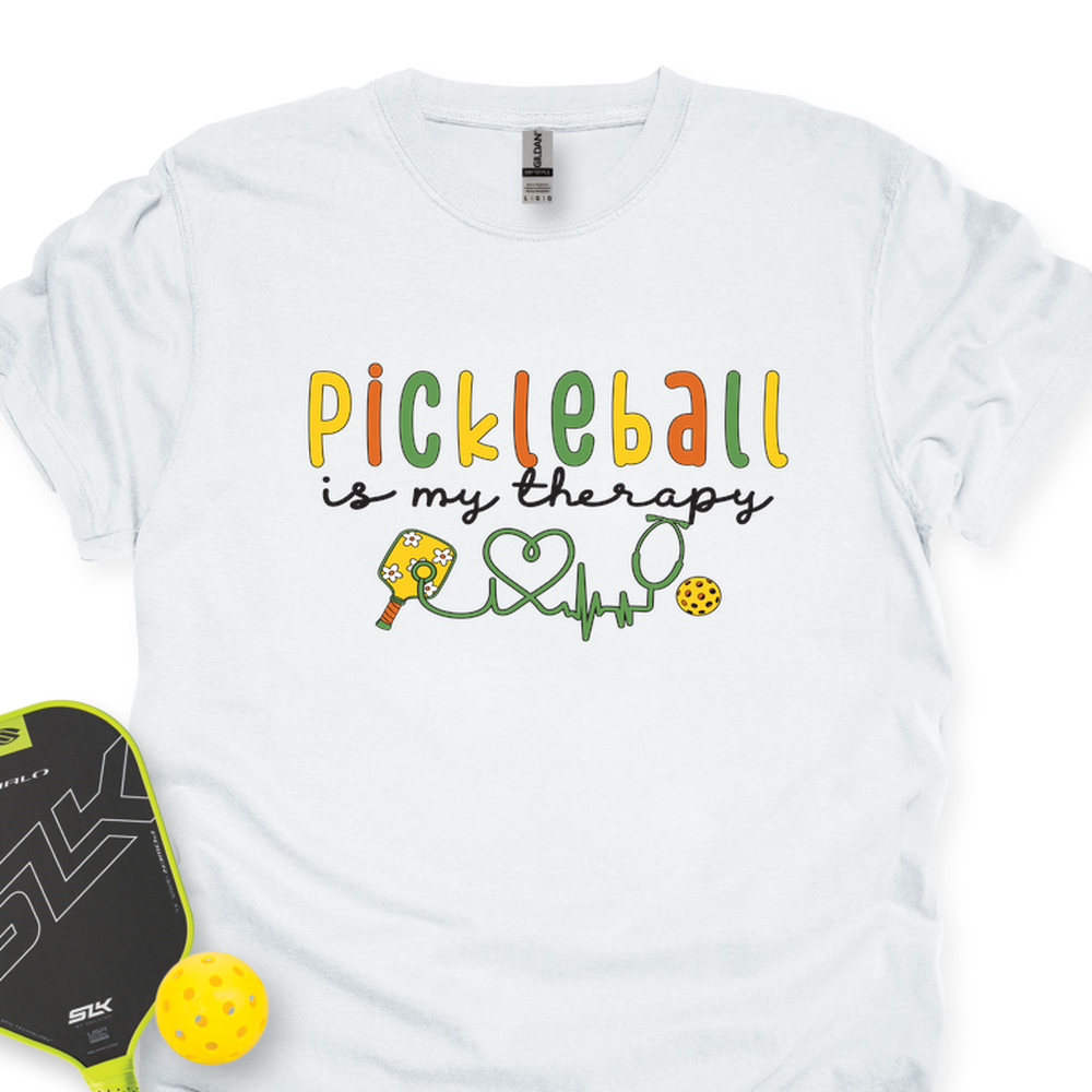 Pickleball Is My Therapy Cute Unisex T-Shirt - Picklechillz
