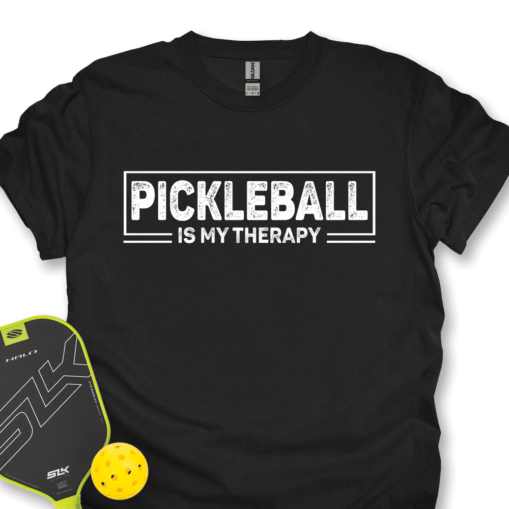 Pickleball Is My Therapy Retro Unisex T-Shirt - Picklechillz