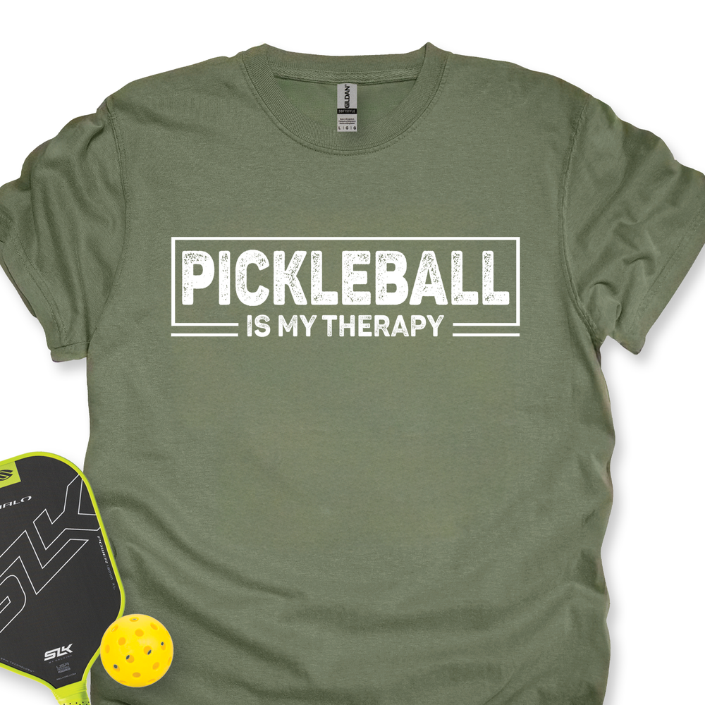 Pickleball Is My Therapy Retro Unisex T-Shirt - Picklechillz