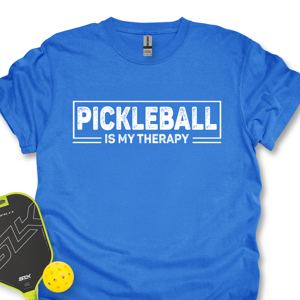 Pickleball Is My Therapy Retro Unisex T-Shirt - Picklechillz