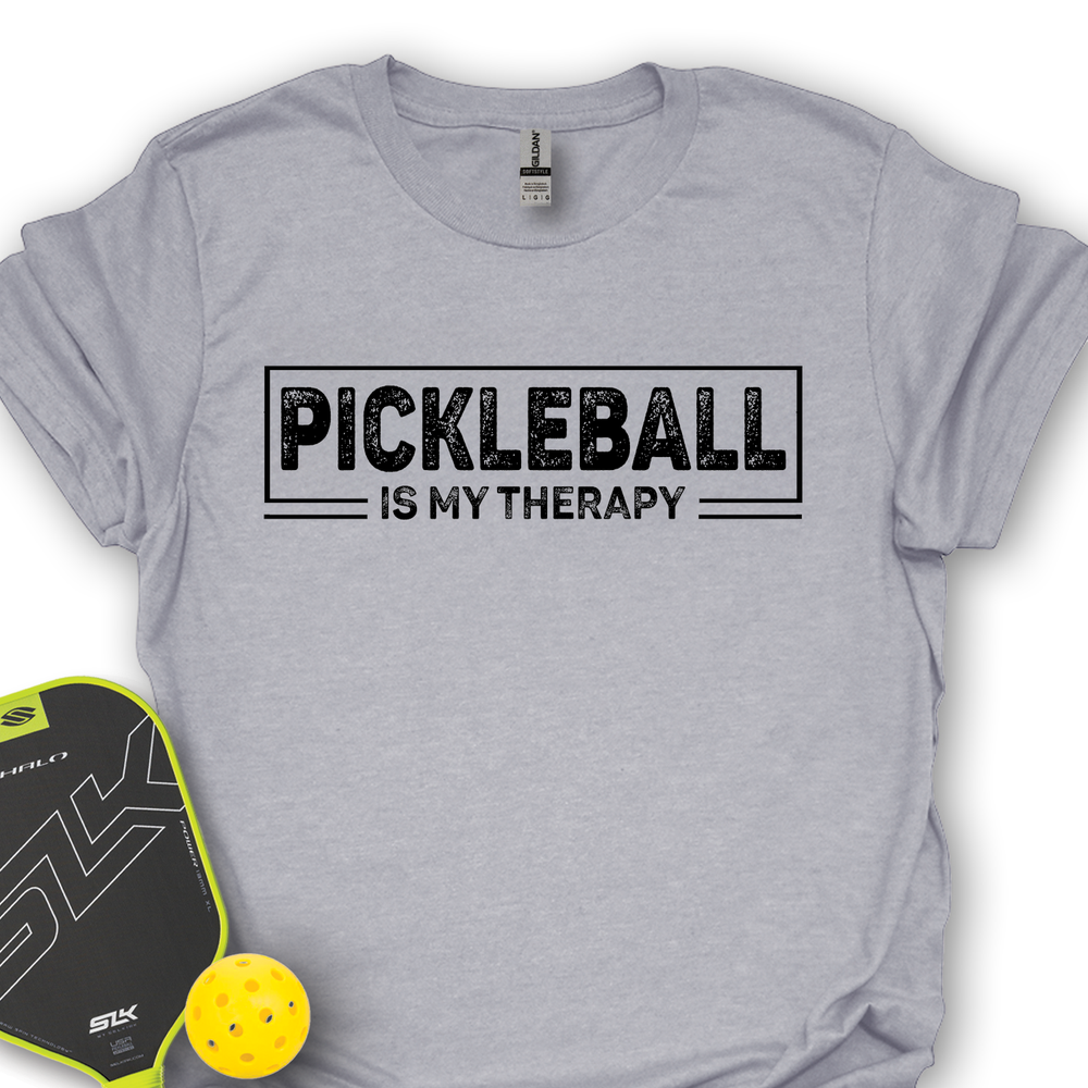 Pickleball Is My Therapy Retro Unisex T-Shirt - Picklechillz