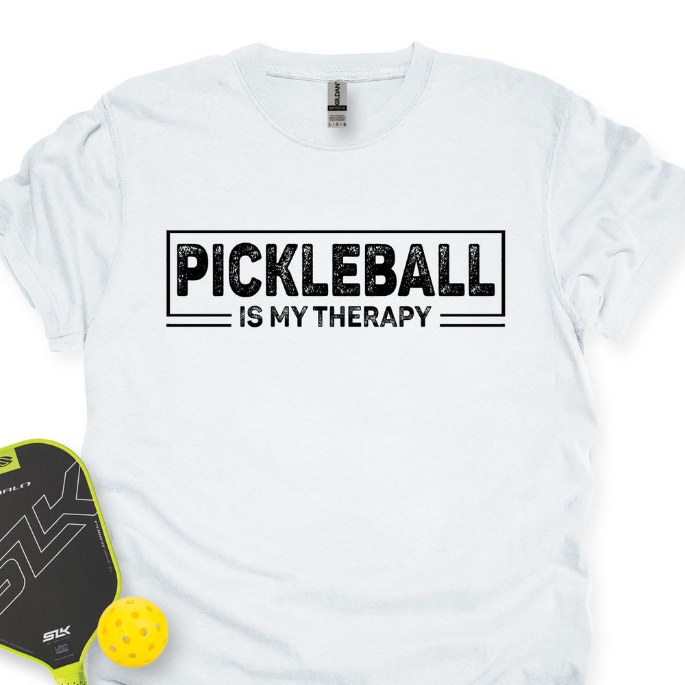 Pickleball Is My Therapy Retro Unisex T-Shirt - Picklechillz
