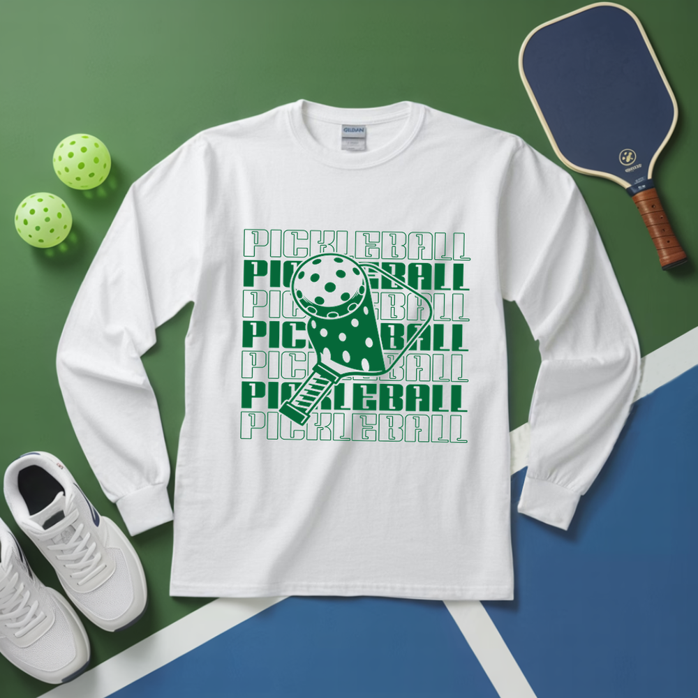Pickleball Paddles And Ball Long Sleeve - Picklechillz