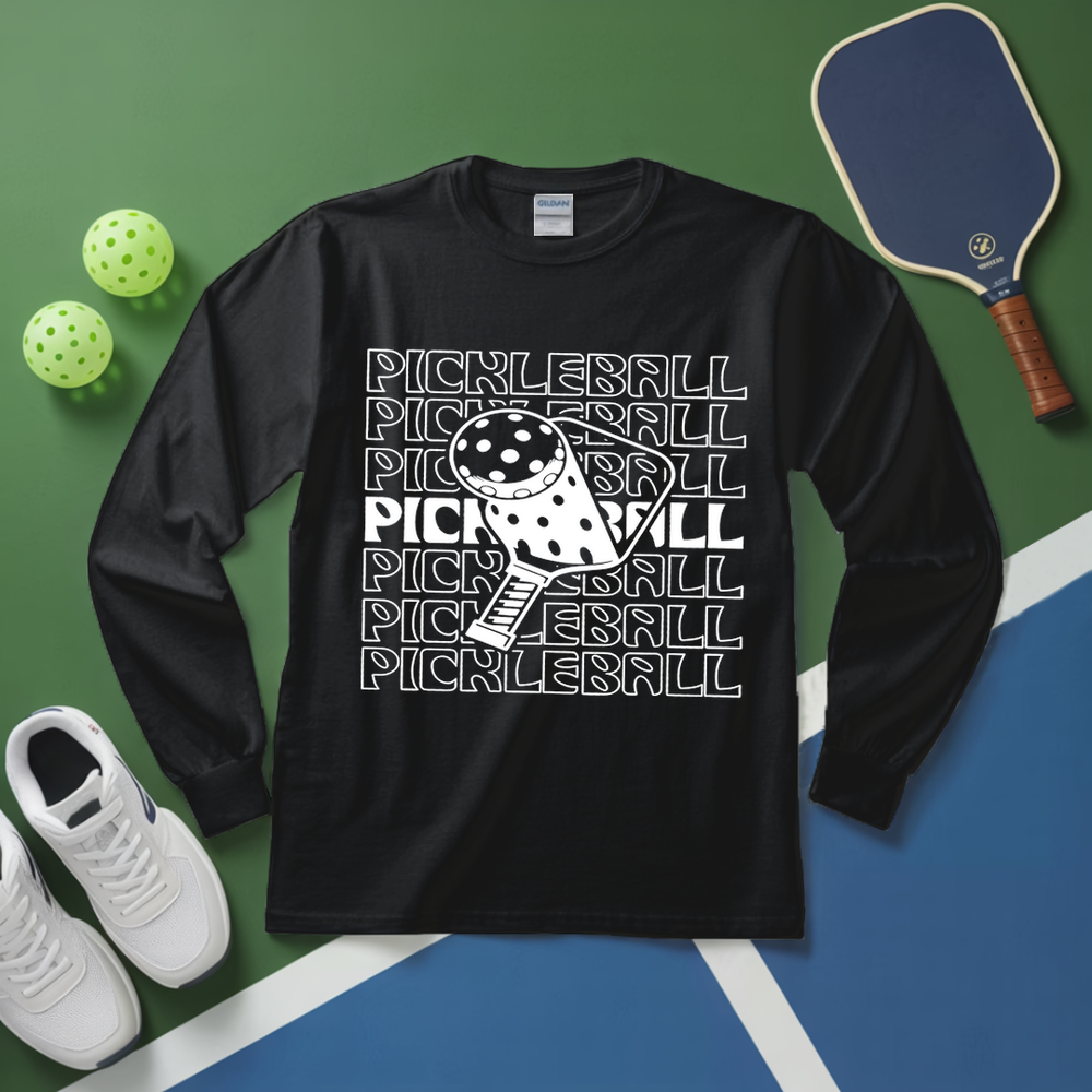 Pickleball Paddle and Ball Long Sleeve - Picklechillz