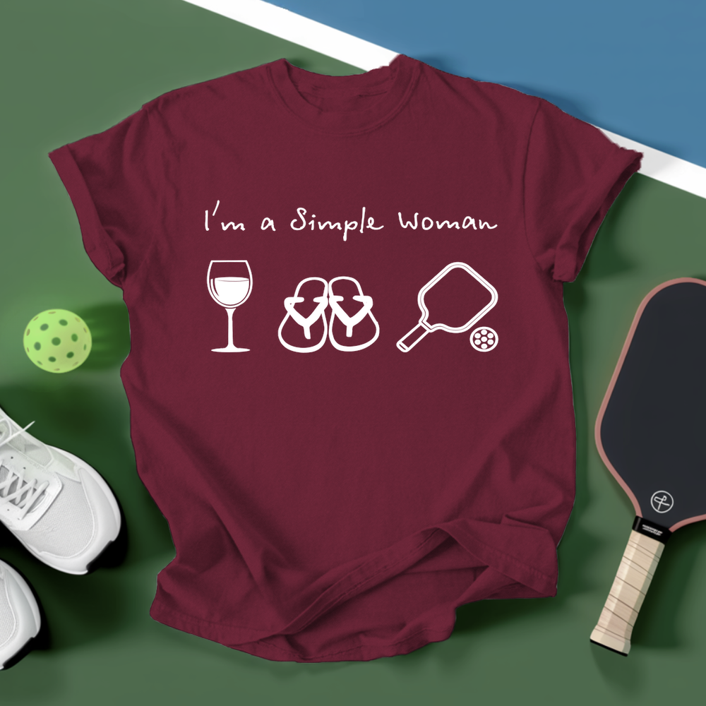 Pickleball Simple Woman Unisex T-Shirt - Picklechillz