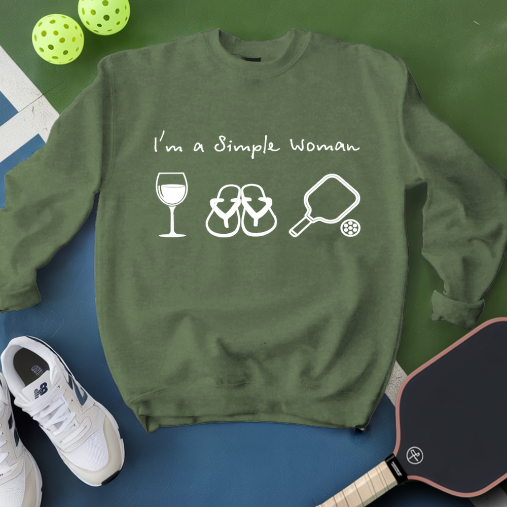 Pickleball Simple Woman Sweatshirt - Picklechillz
