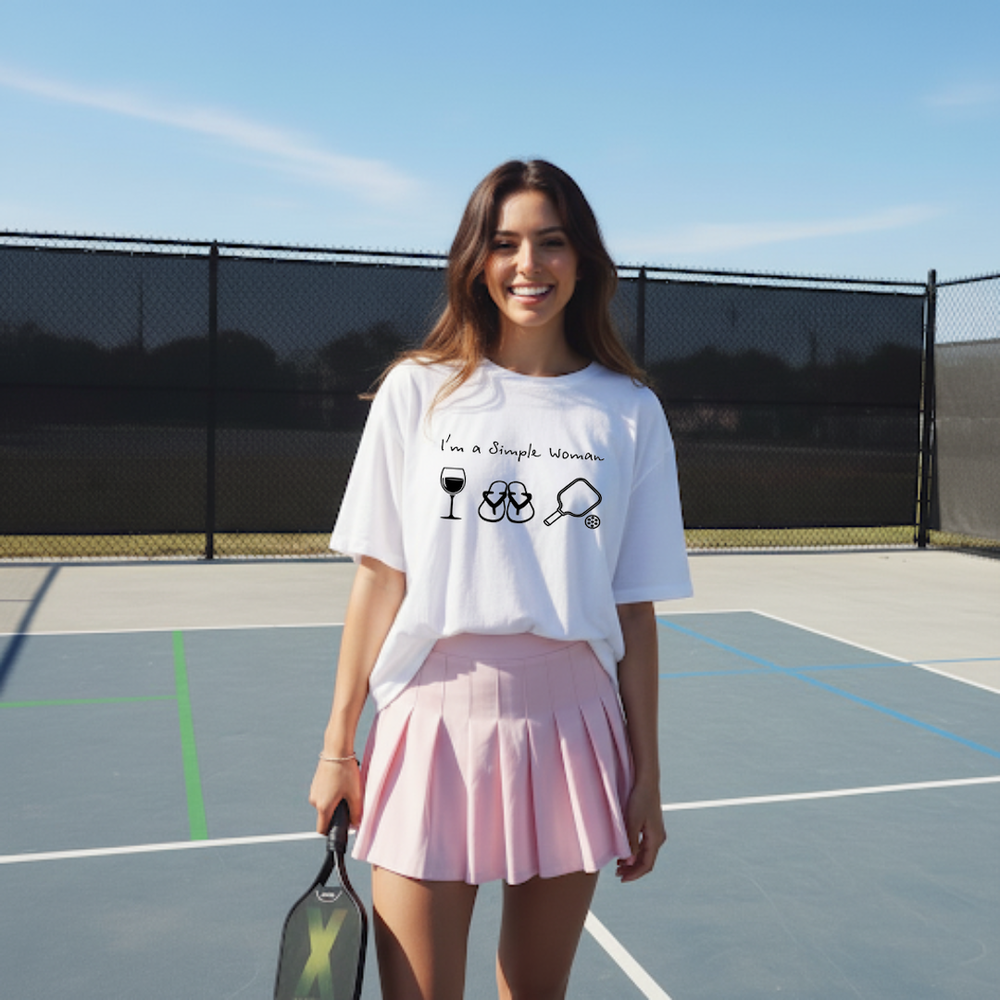 Pickleball Simple Woman Unisex T-Shirt - Picklechillz