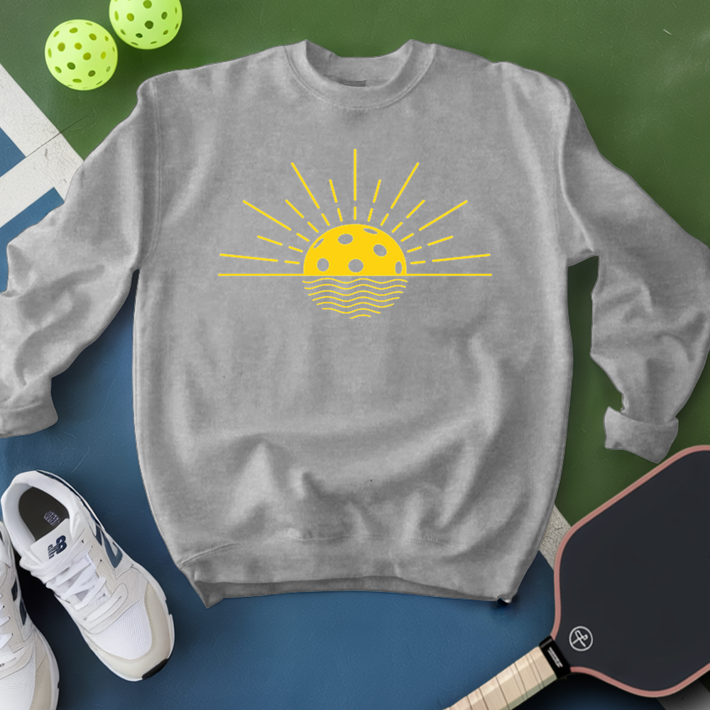 Pickleball Sunset For Player Sweatshirt - Picklechillz