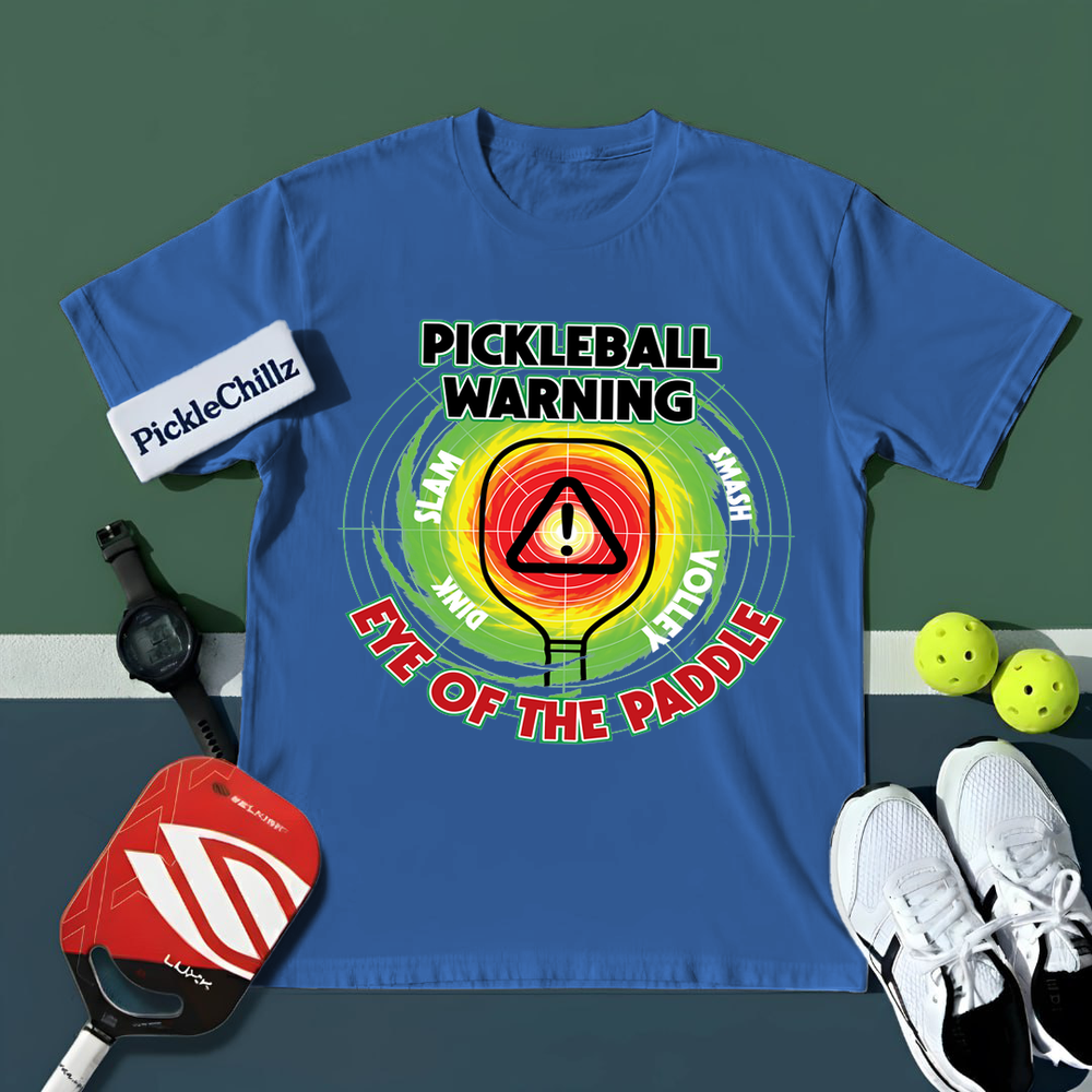 Pickleball Warning: Eye of the Paddle Unisex T-Shirt - Picklechillz