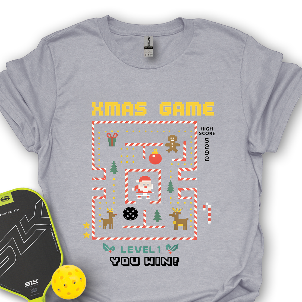 Pixel Ugly Sweater Pickleball Game Unisex T-Shirt - Picklechillz