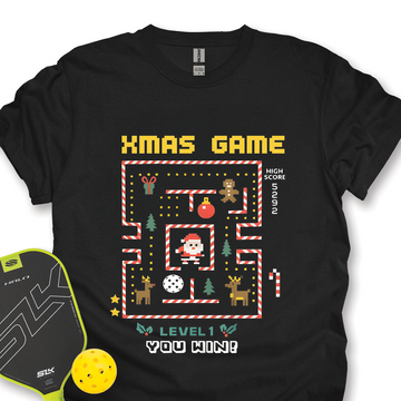 Pixel Ugly Sweater Pickleball Game Unisex T-Shirt - Picklechillz