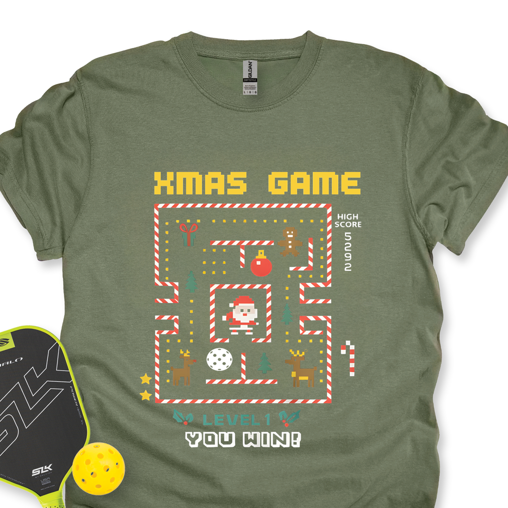 Pixel Ugly Sweater Pickleball Game Unisex T-Shirt - Picklechillz