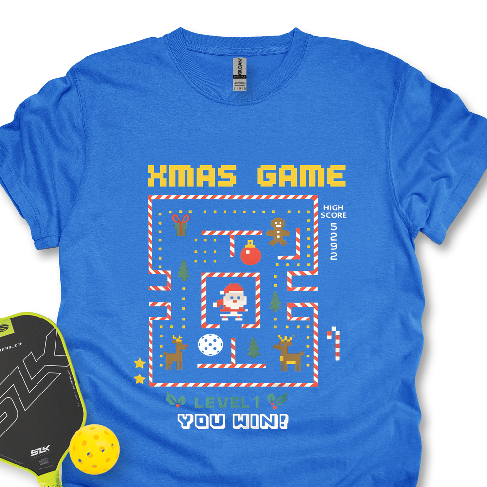 Pixel Ugly Sweater Pickleball Game Unisex T-Shirt - Picklechillz