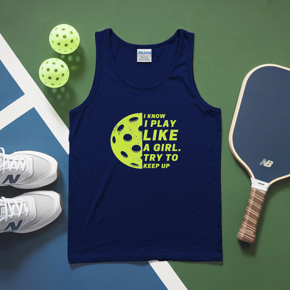 Play Like A Girl Pickleball Tank Top - Picklechillz