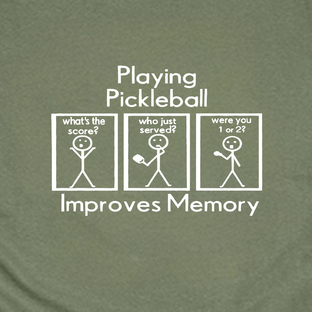 Playing Pickleball Improves Memory Unisex T-Shirt - Picklechillz