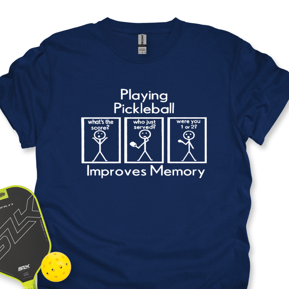 Playing Pickleball Improves Memory Unisex T-Shirt - Picklechillz