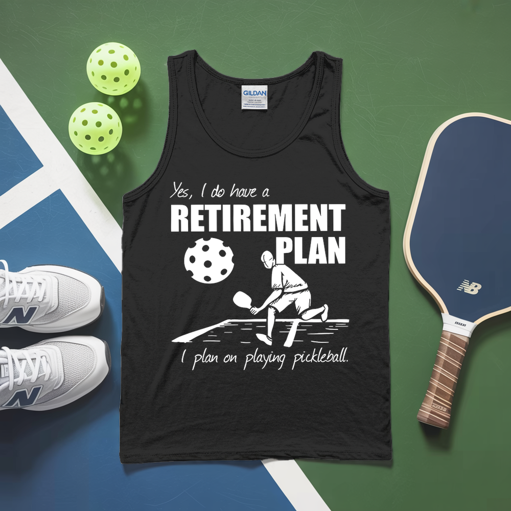 Retirement Plan - Playing Pickleball Tank Top - Picklechillz