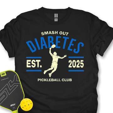 Smash Out Diabetes - Pickleball Club Unisex T-Shirt - Picklechillz