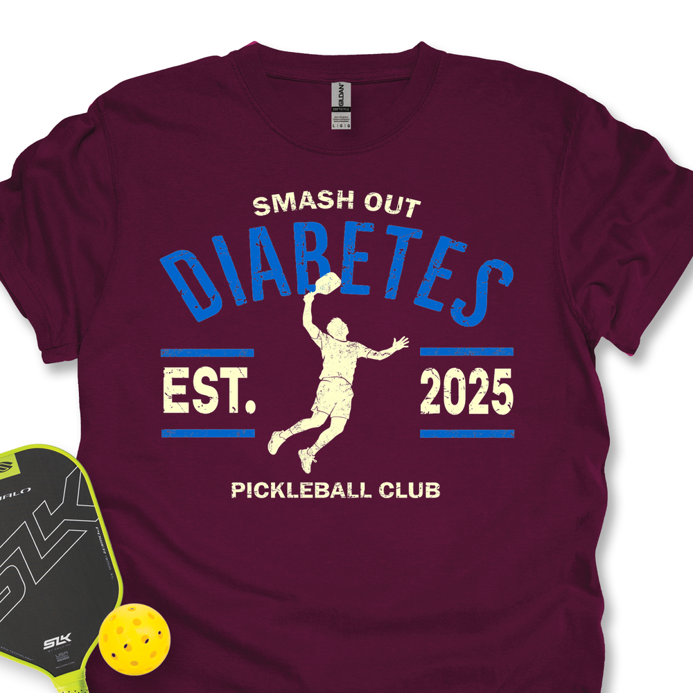 Smash Out Diabetes - Pickleball Club Unisex T-Shirt - Picklechillz