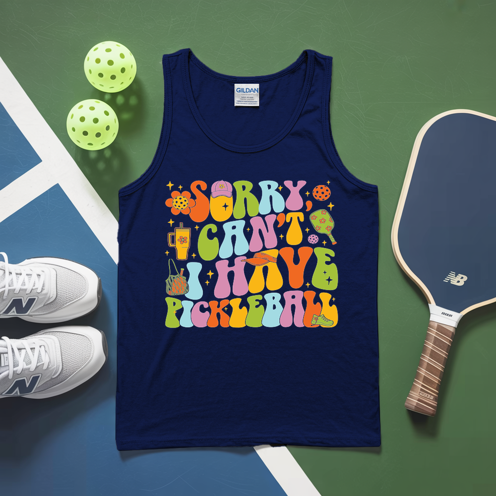Sorry, I Can’t. I Have Pickleball. Tank Top - Picklechillz