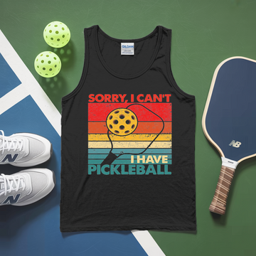 Sorry, I Can’t. I Have Pickleball. Tank Top - Picklechillz