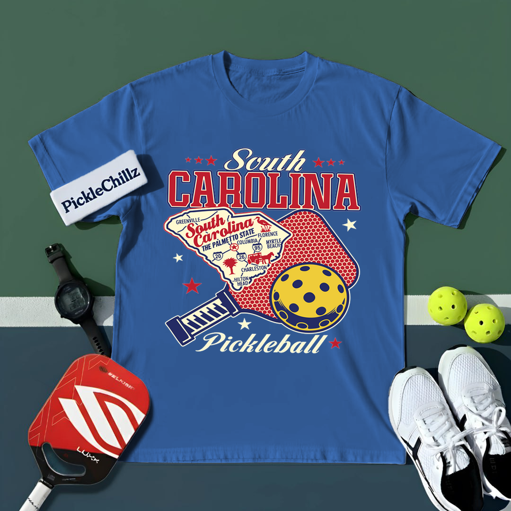 South Carolina Pickleball Unisex T-Shirt - Picklechillz