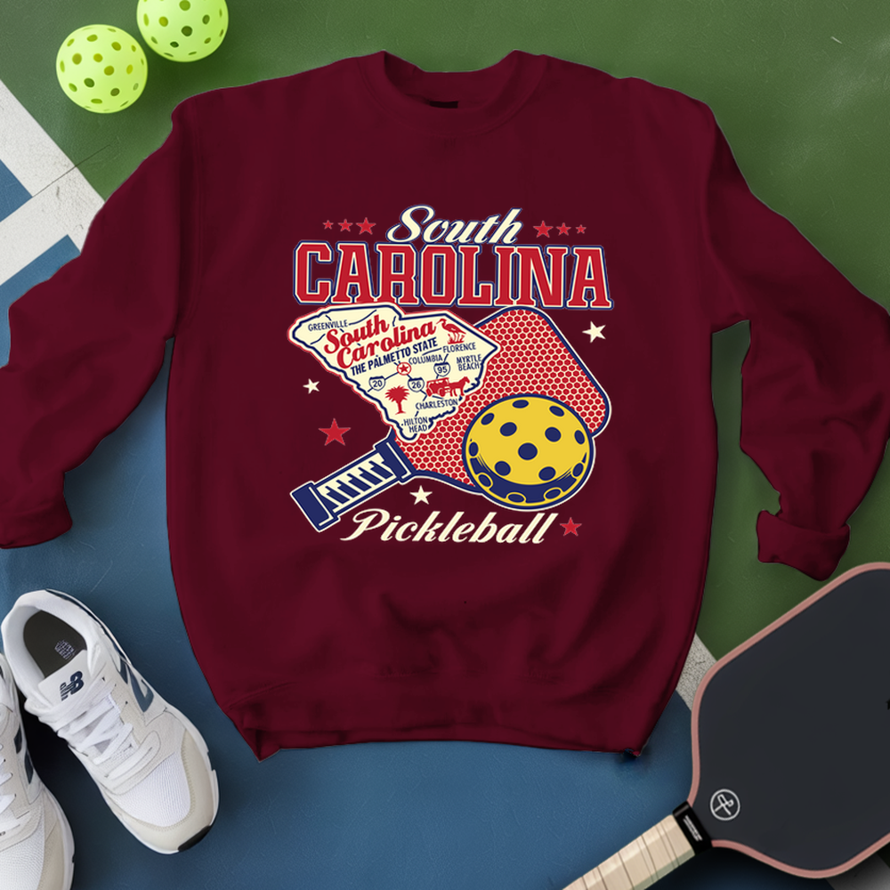 South Carolina Pickleball Sweatshirt - Picklechillz