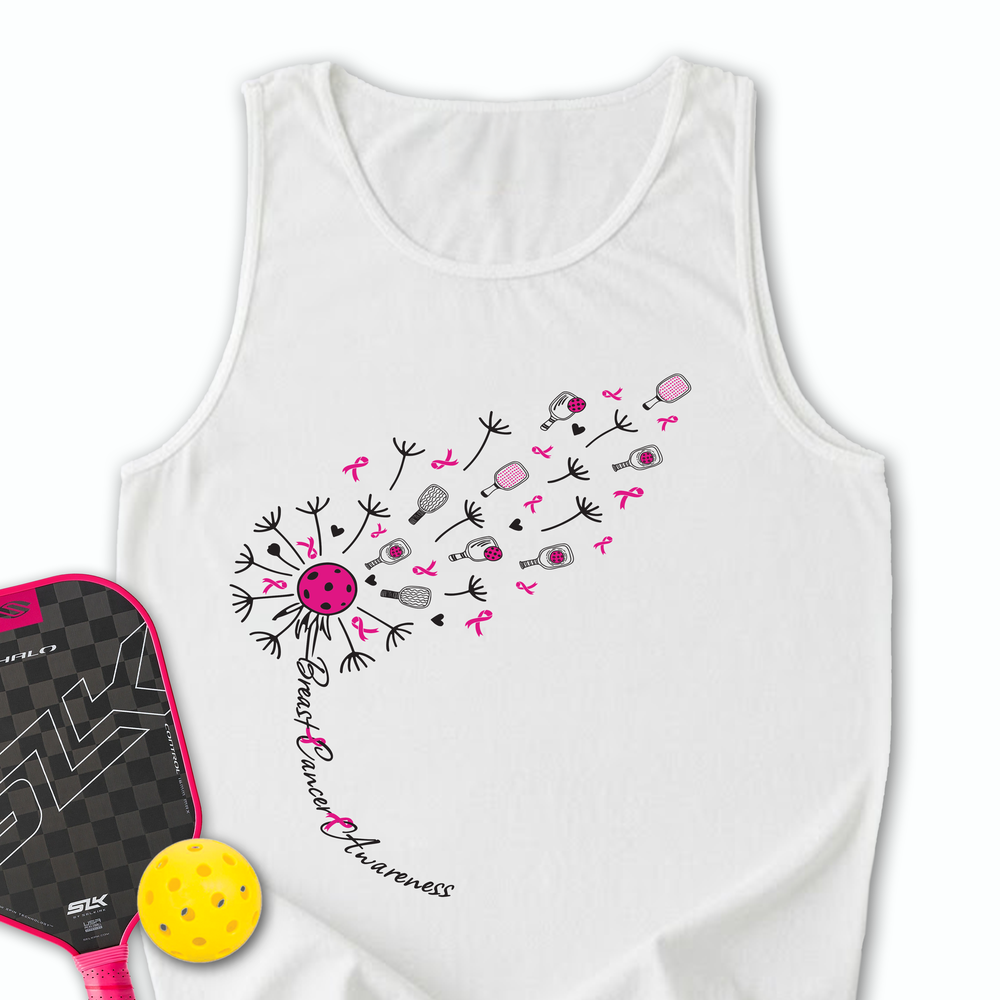 Sunflower Pickleball Breast Cancer Tank Top - Picklechillz