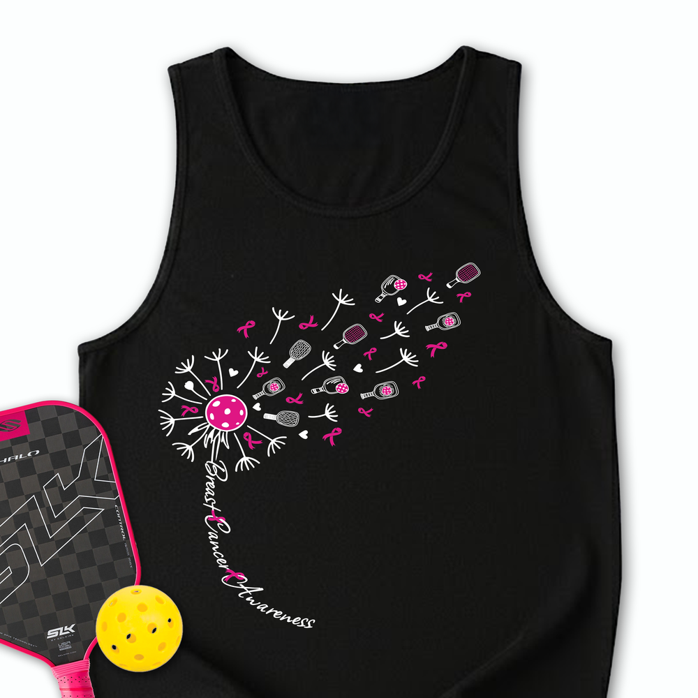 Sunflower Pickleball Breast Cancer Tank Top - Picklechillz