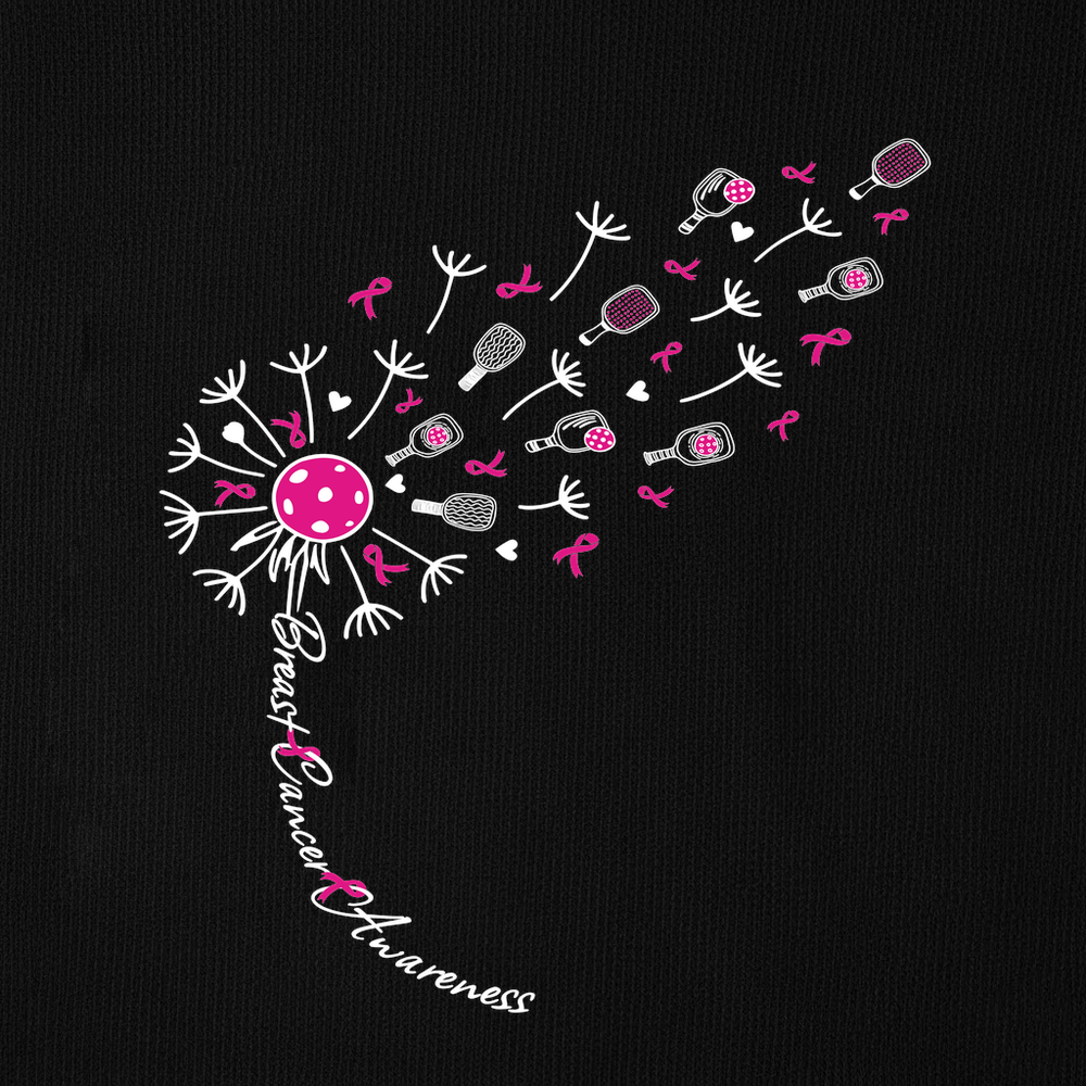 Sunflower Pickleball Breast Cancer Sweatshirt - Picklechillz