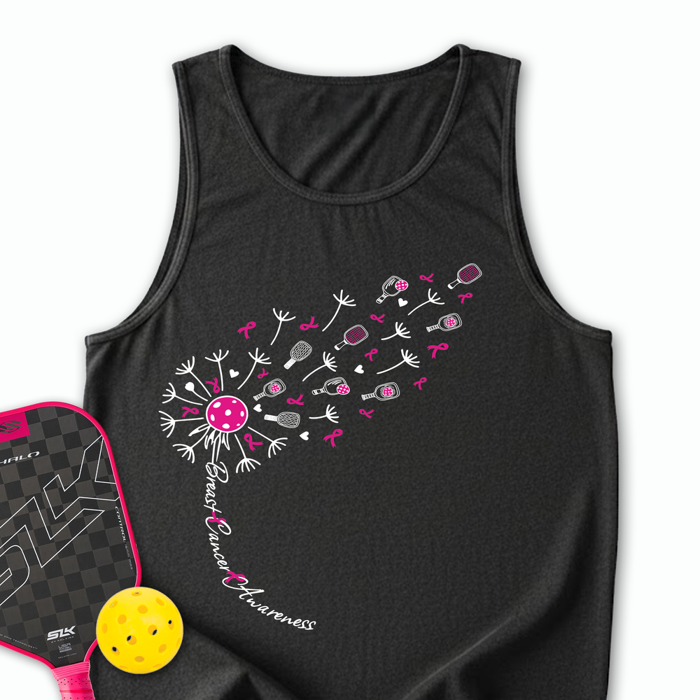 Sunflower Pickleball Breast Cancer Tank Top - Picklechillz