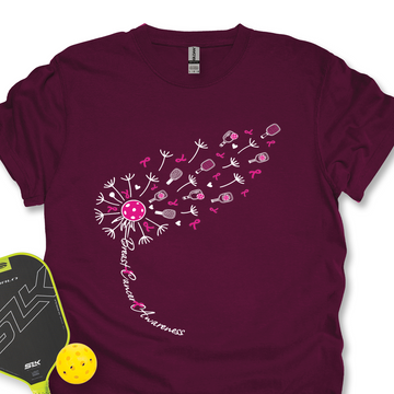Sunflower Pickleball Breast Cancer Unisex T-Shirt - Picklechillz