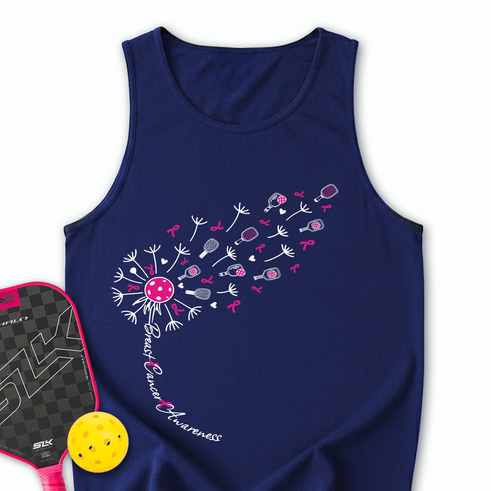 Sunflower Pickleball Breast Cancer Tank Top - Picklechillz