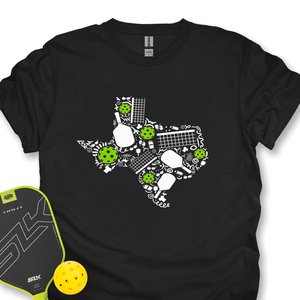 Texas Pickleball Map Unisex T-Shirt - Picklechillz