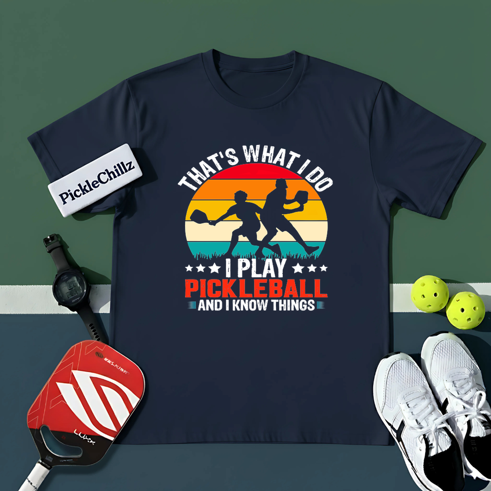 That'S What Do I Play Pickleball And I Know Things Unisex T-Shirt - Picklechillz