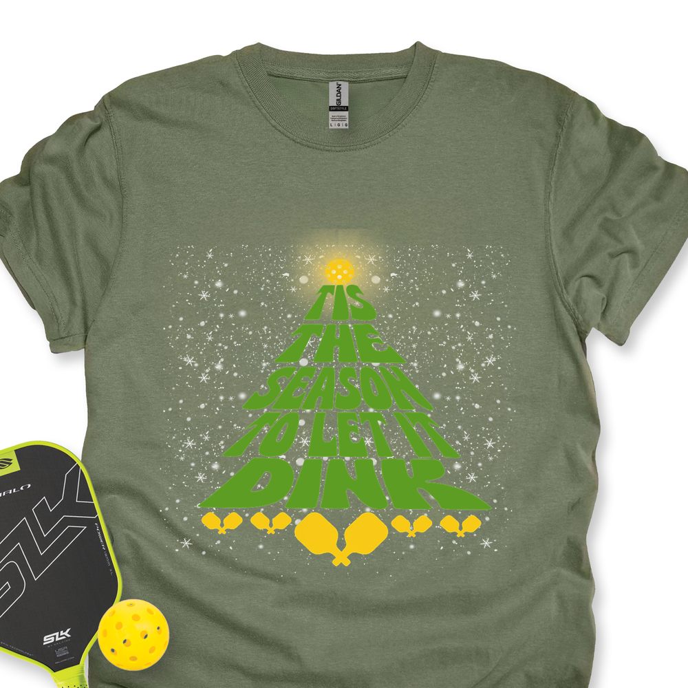 Tis The Season To Let It Dink Unisex T-Shirt - Picklechillz