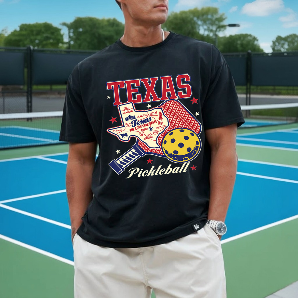 Texas Pickleball Players and Sports Lovers Unisex T-Shirt - Picklechillz