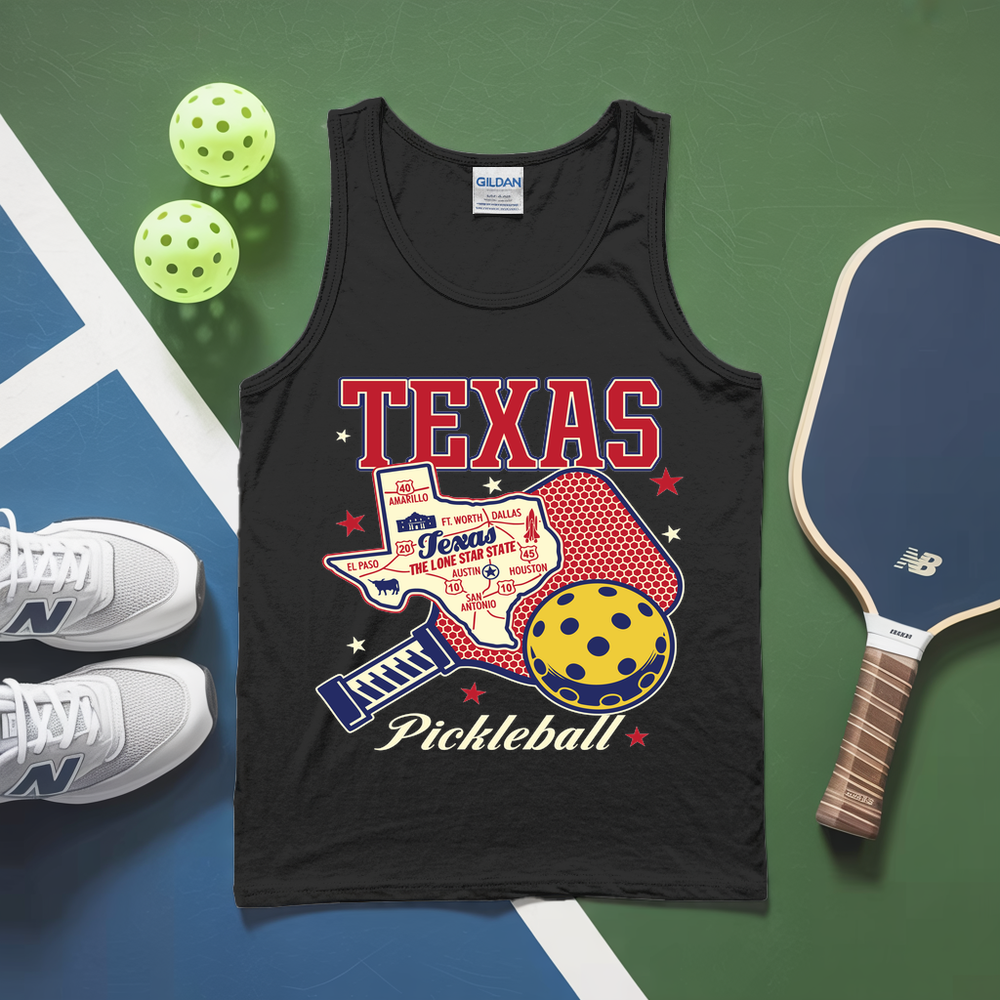 Texas Pickleball Players and Sports Lovers Tank Top - Picklechillz