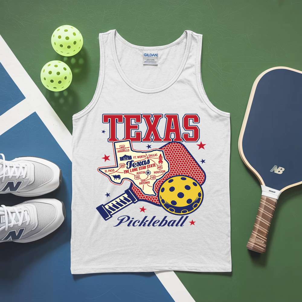 Texas Pickleball Players and Sports Lovers Tank Top - Picklechillz