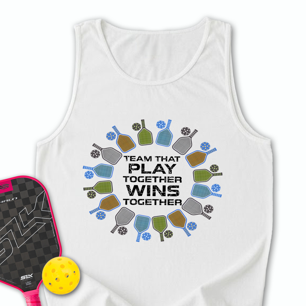 Team That Play Together, Wins Together For Player Tank Top - Picklechillz