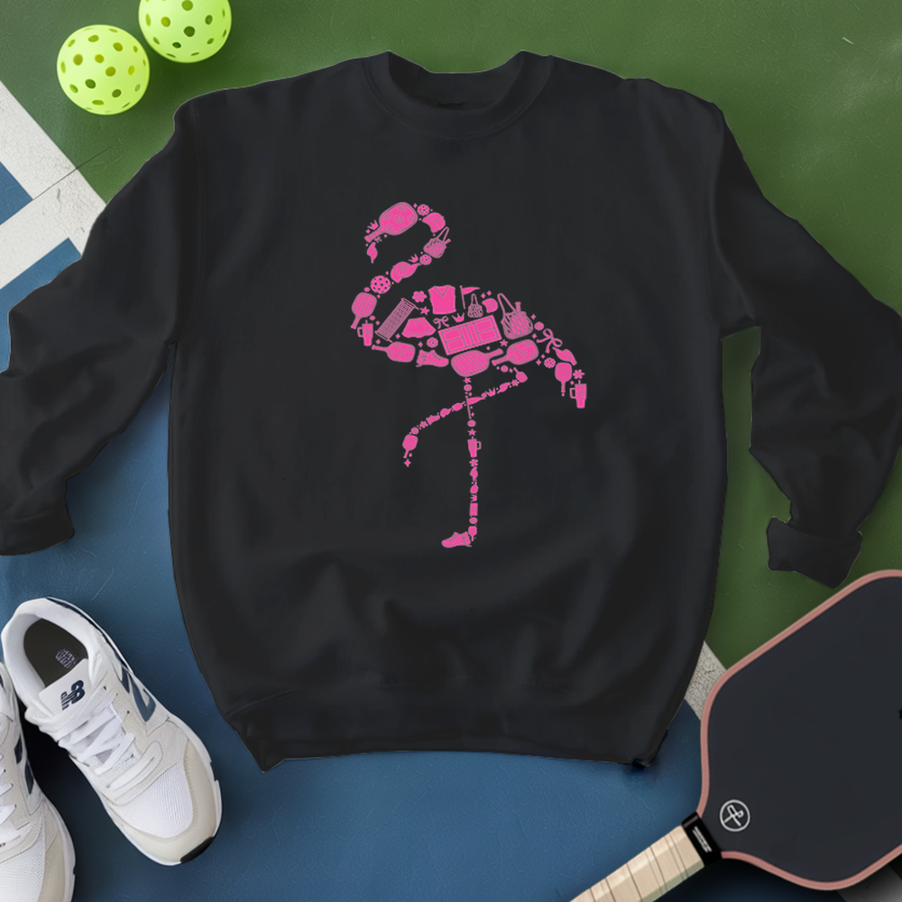 The Pickleball Flamingo Funny Sweatshirt - Picklechillz