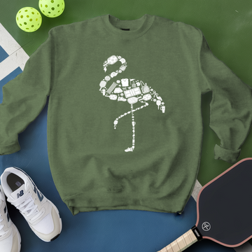 The Pickleball Flamingo Funny Sweatshirt - Picklechillz