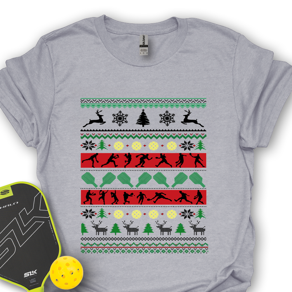 Ugly Christmas Graphic Pickleball Unisex T-Shirt - Picklechillz